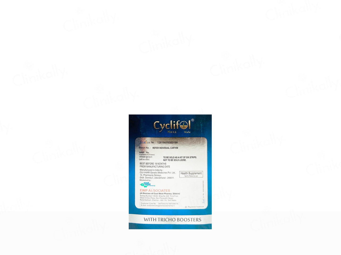 Cyclifol Hexa Male Advanced Cyclical Therapy Hair Growth Formula Kit