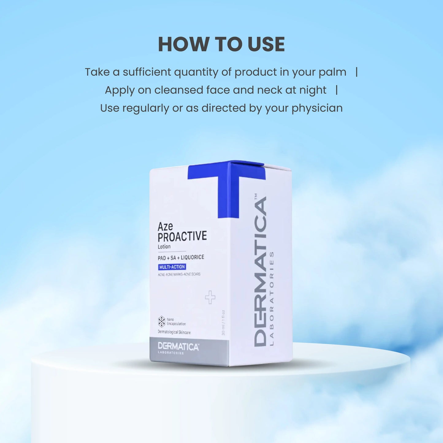 Dermatica Aze Proactive Lotion Unclogs pores and reduces inflammation