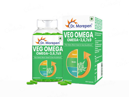 Dr. Morepen Veg Omega-3, 6, 7 & 9 Capsule
