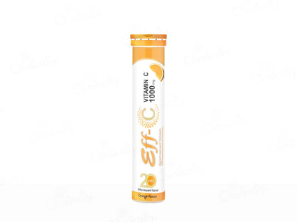 Eff-C Vitamin C 1000mg Effervescent Tablet - Orange Flavour