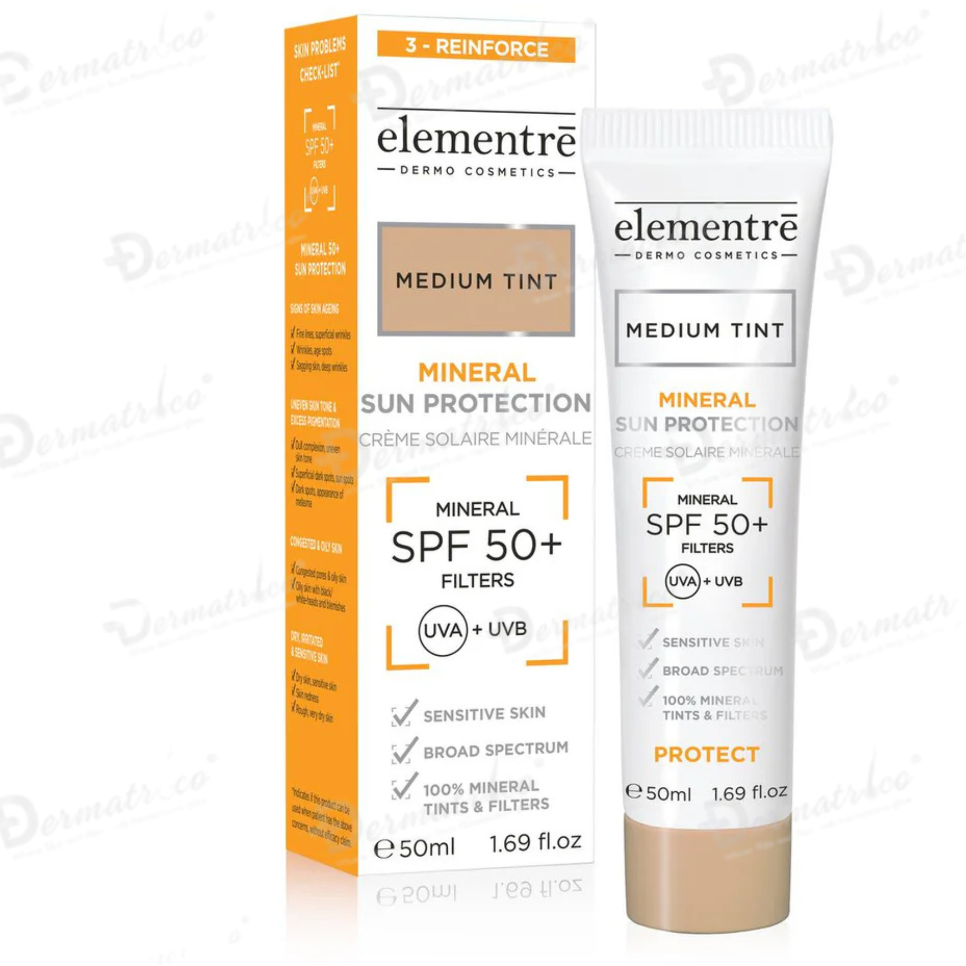 Elementre Mineral Sun Protection Medium Tint SPF 50+ Sunscreen