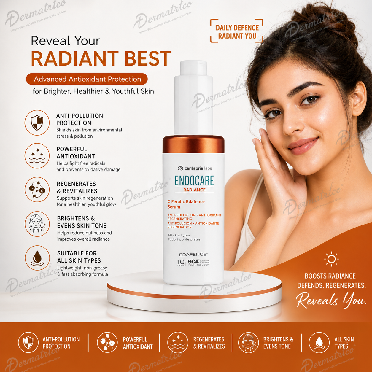 Endocare Radiance C Ferulic Edafence Face Serum