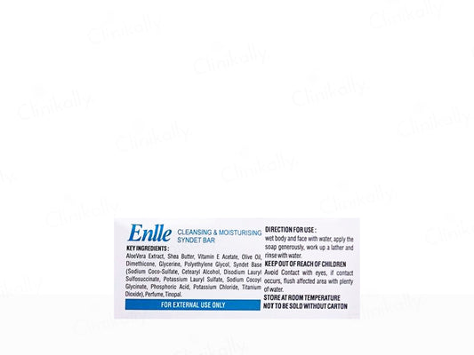 Enlle Cleansing & Moisturising Syndet Bar