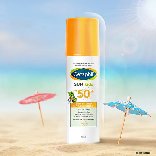 Cetaphil Sunscreen For Kids SPF 50 For All Skin Types | Sun Protection 4 hours water resistant-150ml
