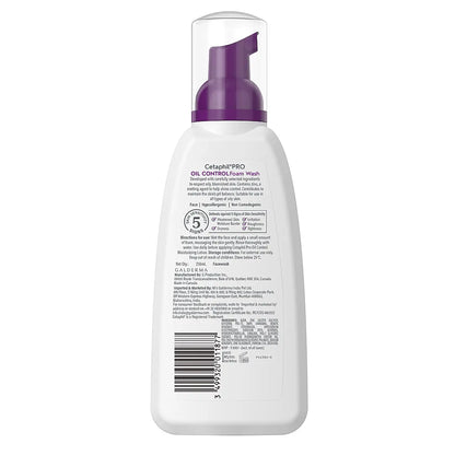 Cetaphil Pro oil control foam face wash for acne & oily prone skin-236ML
