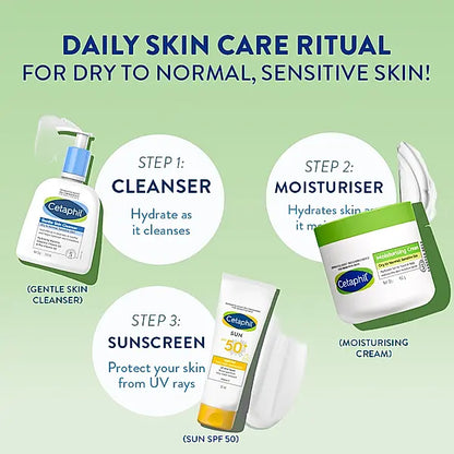 Cetaphil moisturising cream for face & body-Dry to Normal Sensitive skin