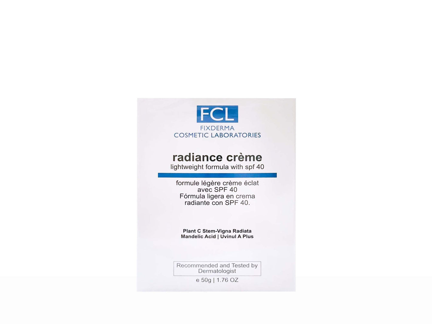 FCL Radiance Creme Lightweight Formula With SPF 40