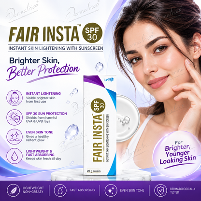 Fair Insta Sunscreen SPF 30 Instant Skin Lightening Cream 