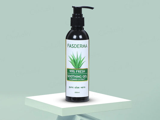 Fasderma 99% Pure Aloe Vera Fresh Soothing Gel With Cucumber Extract