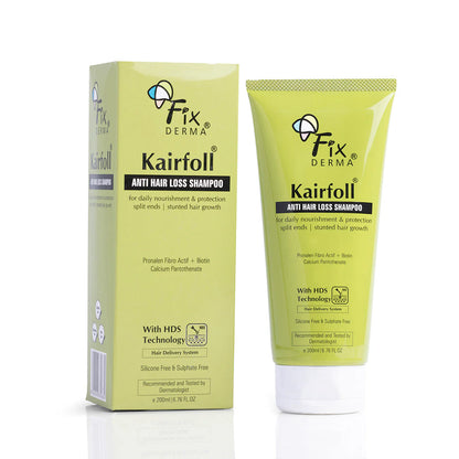 Fixderma Kairfoll Anti Hair Loss Shampoo |Prevents hair damage, Strengthens hair, Reduces frizz