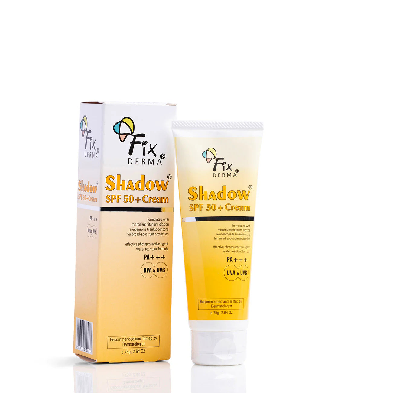 Fixderma Shadow SPF 50+ Cream | Lightweight, non-greasy, and water-resistant sunscreen 