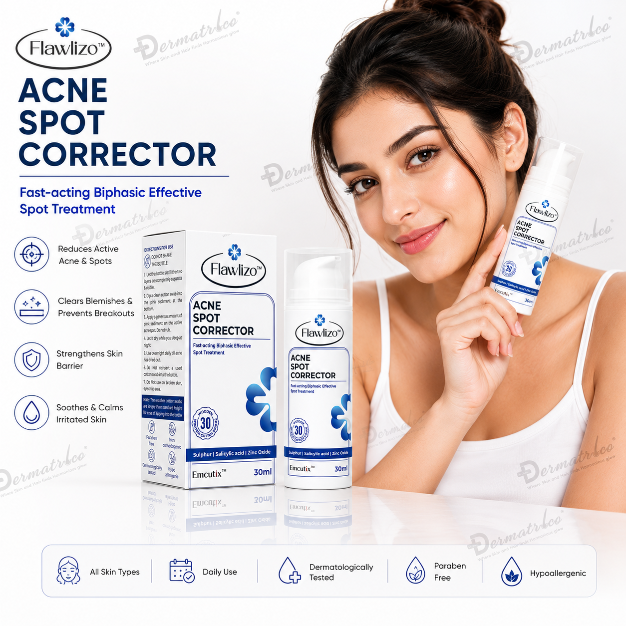 Flawlizo Biphasic Acne Spot Corrector Treatment