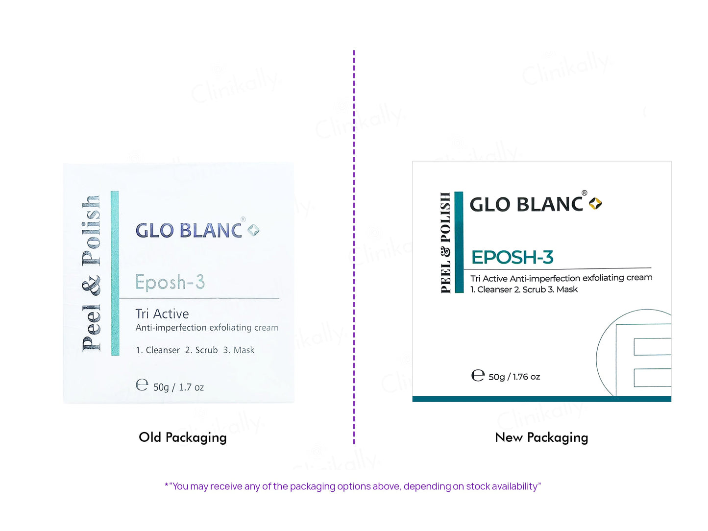 Glo Blanc Eposh-3 Tri Active Exfoliating Cream Cleanser