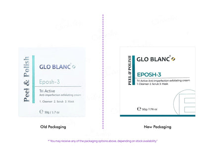 Glo Blanc Eposh-3 Tri Active Exfoliating Cream Cleanser