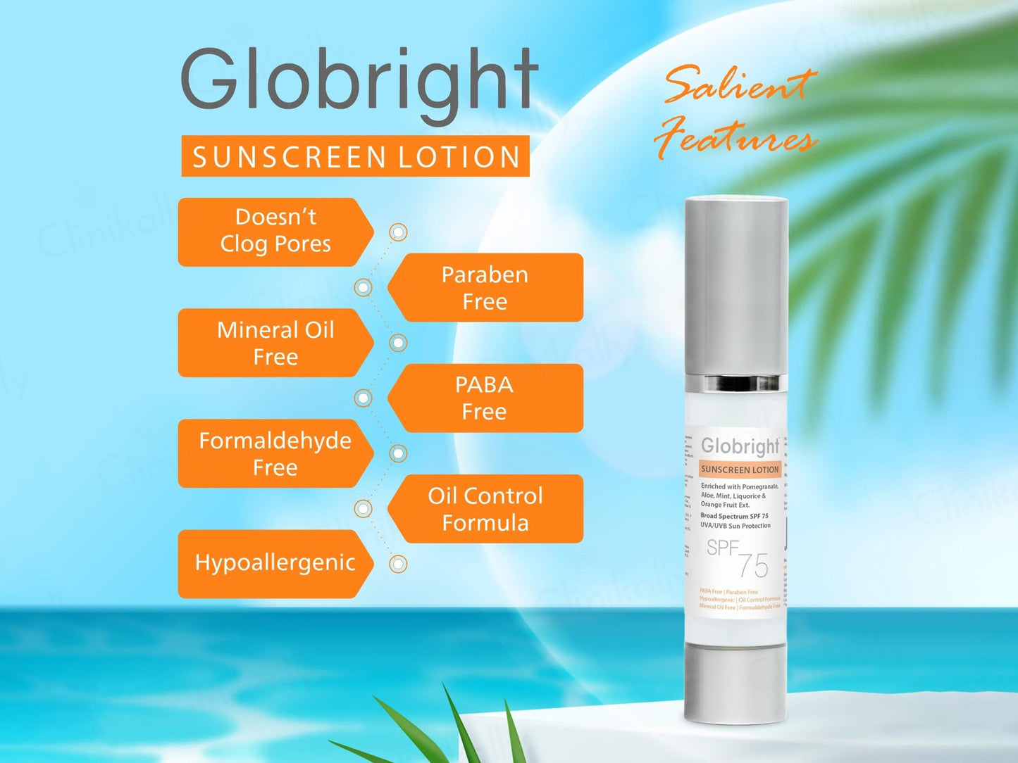Globright Sunscreen Lotion SPF 75