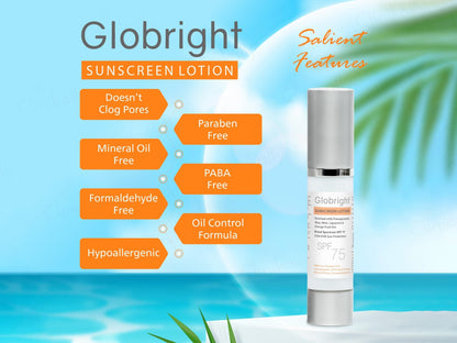 Globright Sunscreen Lotion SPF 75