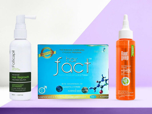 Hair Growth Kit For Men: Aclaris, Hair Fact, and Brillare