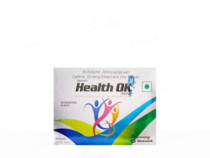 Health OK Multivitamin, Amino Acid, Ginseng & Zinc Nutraceutical Powder