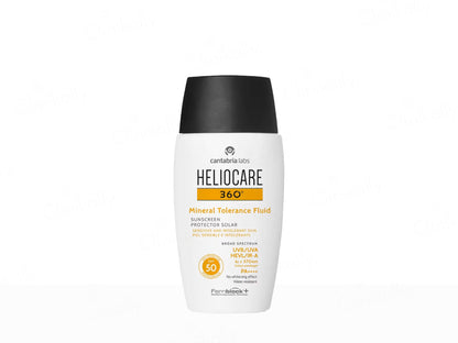Heliocare 360 Mineral Tolerance Fluid Protector Solar Sunscreen SPF 50 PA++++