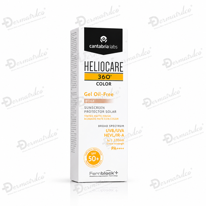Heliocare 360 Color Oil-Free (Beige) Sunscreen Gel SPF 50+ PA++++ 