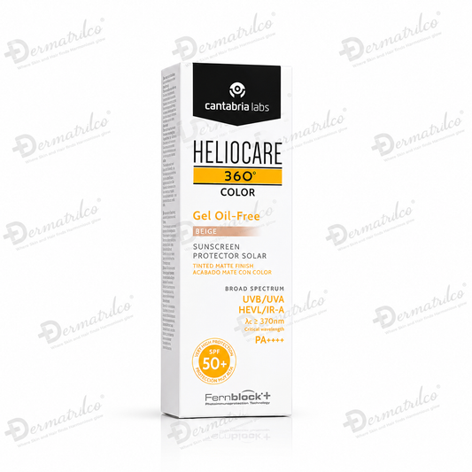 Heliocare 360 Color Oil-Free (Beige) Sunscreen Gel SPF 50+ PA++++ 