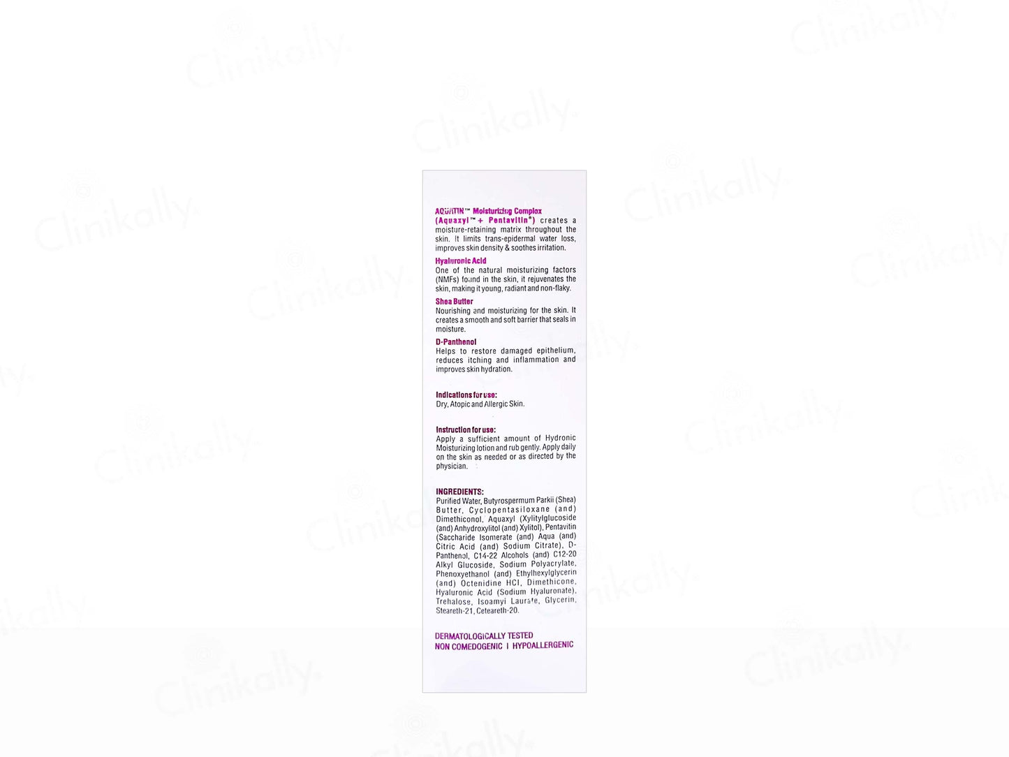 Hydronic Moisturizing Lotion