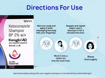 IPCA Keraglo-AD Anti-Dandruff Shampoo