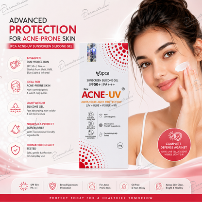 IPCA Acne-UV Silicone Sunscreen Gel SPF 50+ PA+++