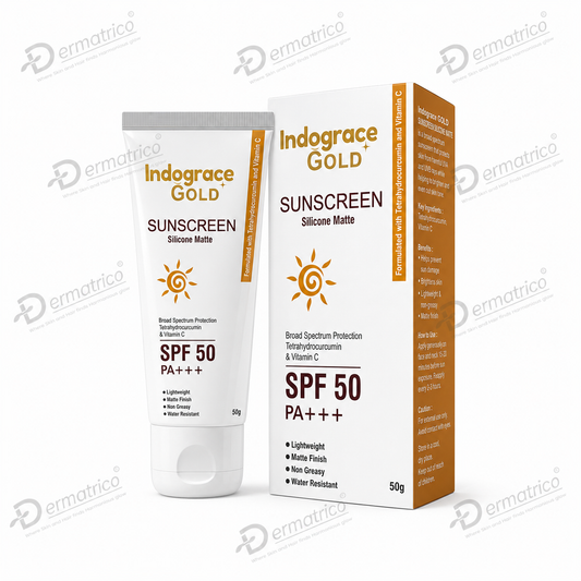 Indograce Gold Silicone Matte Sunscreen SPF 50 PA+++