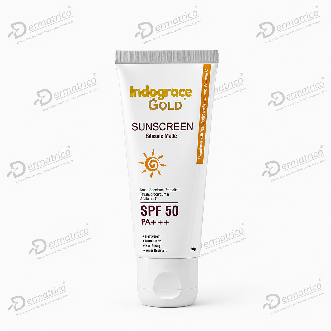 Indograce Gold Silicone Matte Sunscreen SPF 50 PA+++