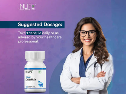 Inlife Chelated Zinc Complex Vegetarian Capsule