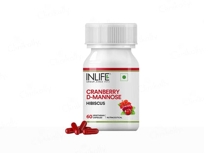 Inlife Cranberry & D-Mannose Hibiscus Vegetarian Capsule