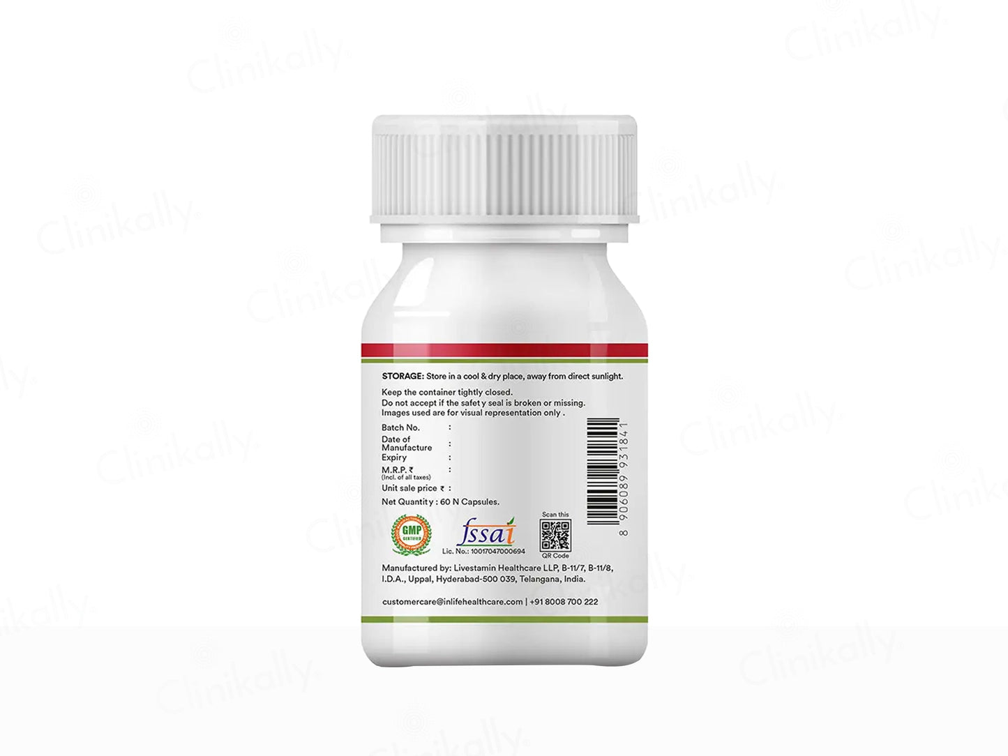 Inlife Cranberry & D-Mannose Hibiscus Vegetarian Capsule