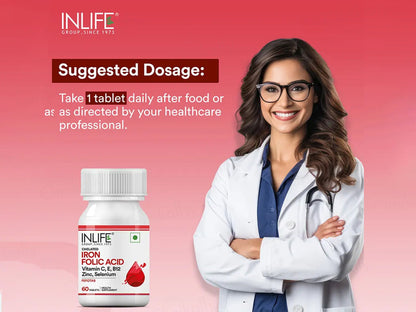 Inlife Fefotab Iron & Folic Acid Tablet