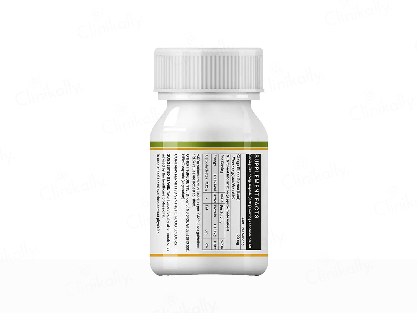Inlife Ginkgo Biloba 120mg Vegetarian Capsule