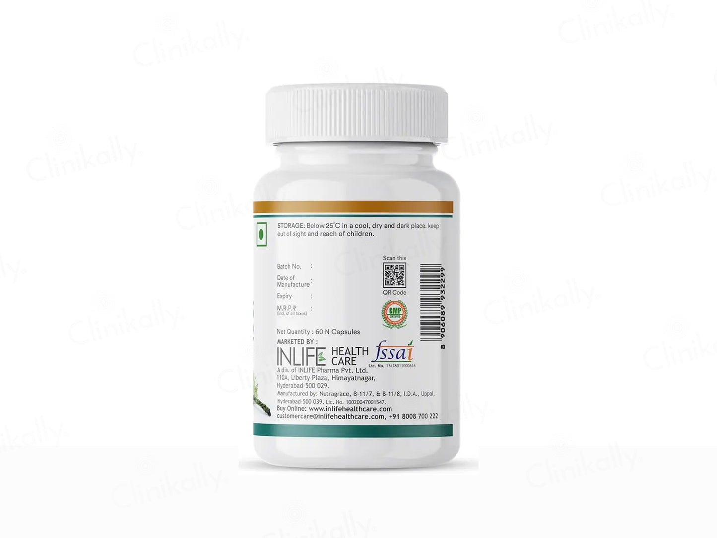 Inlife Plant Based Vitamin D3 600 I.U. + K2 Liquid Filled Vegetarian Capsule