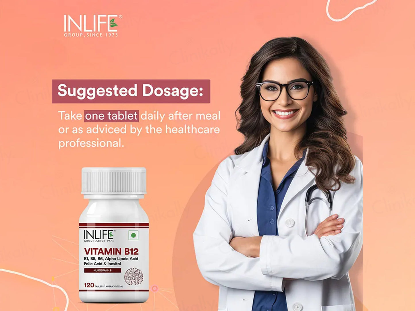 Inlife Nurospan-B Vitamin B12 Nutraceutical Tablet