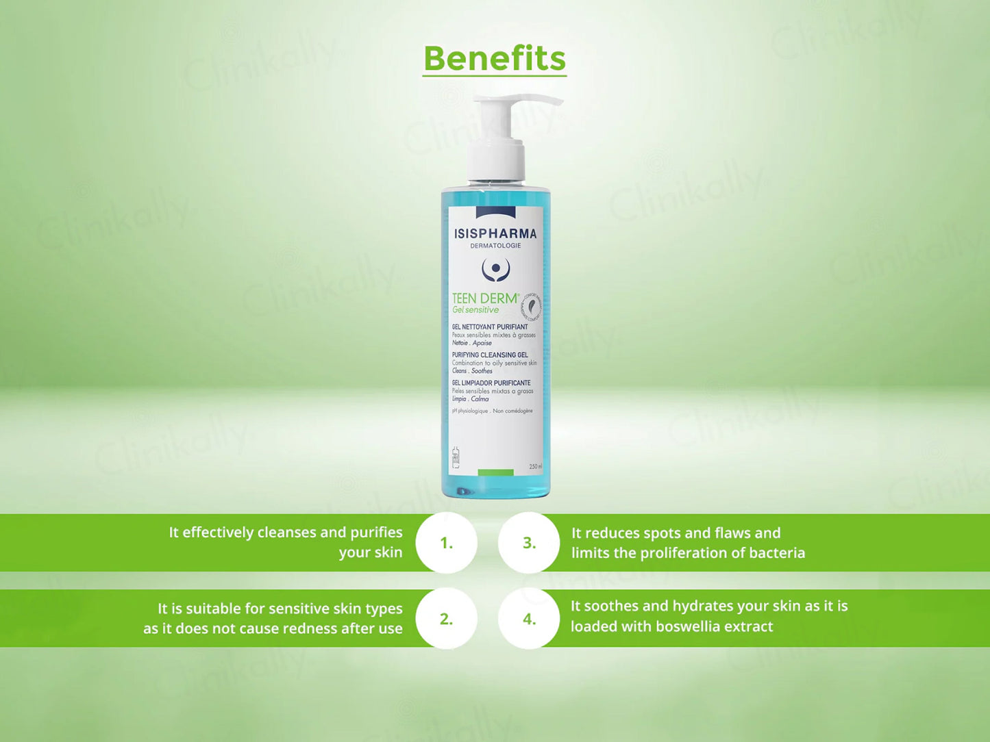 Isispharma Teen Derm Sensitive Purifying Cleansing Gel