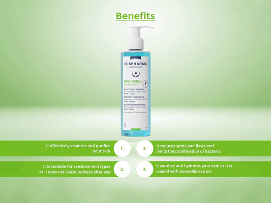 Isispharma Teen Derm Sensitive Purifying Cleansing Gel