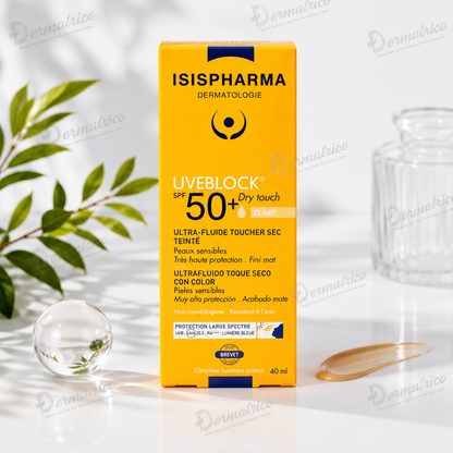 Isispharma UVEBLOCK Tinted Dry Touch Light Tinted Sunscreen SPF 50+ PA++++ 