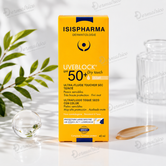 Isispharma UVEBLOCK Tinted Dry Touch Light Tinted Sunscreen SPF 50+ PA++++ 