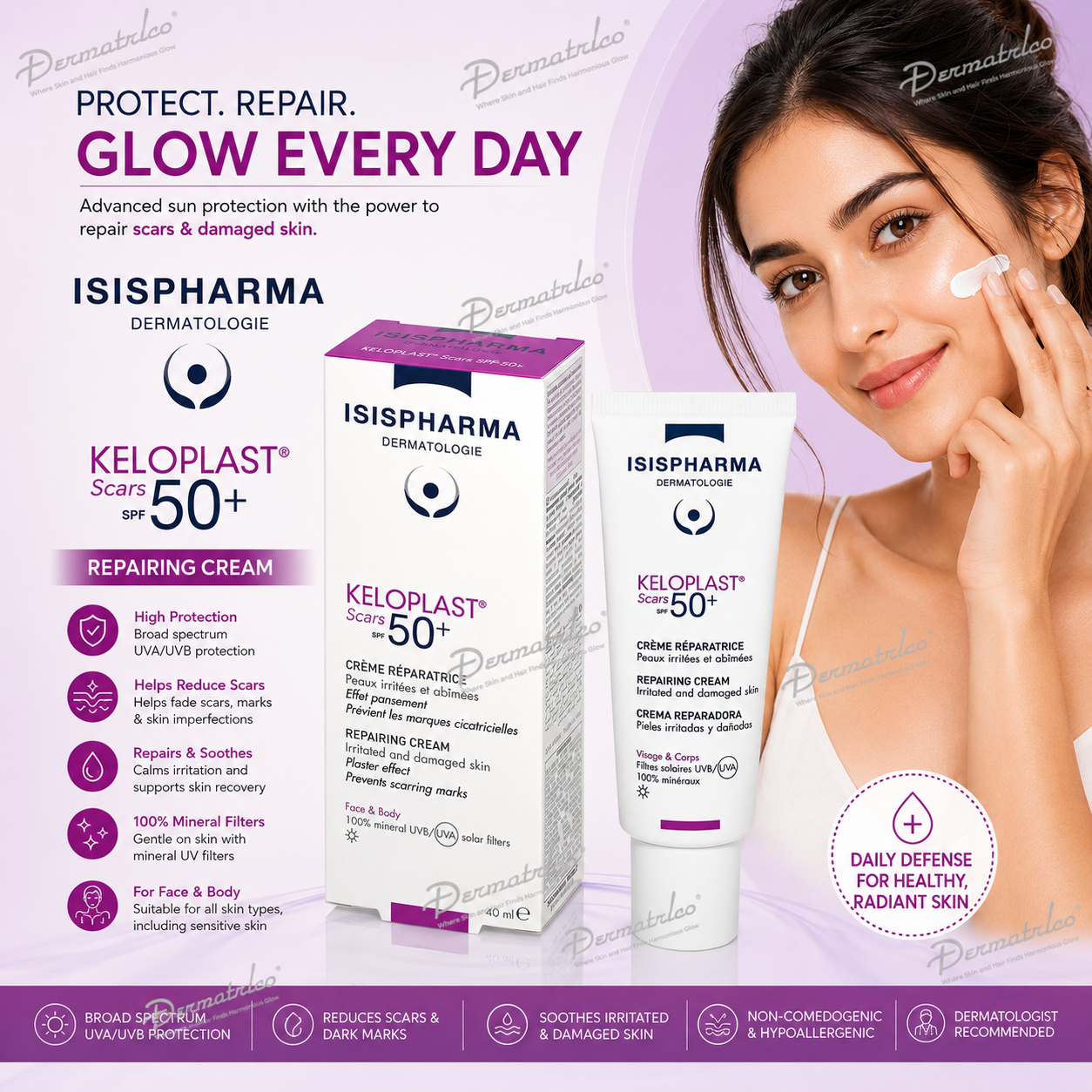  Keloplast Scars SPF 50+ Repairing Cream 