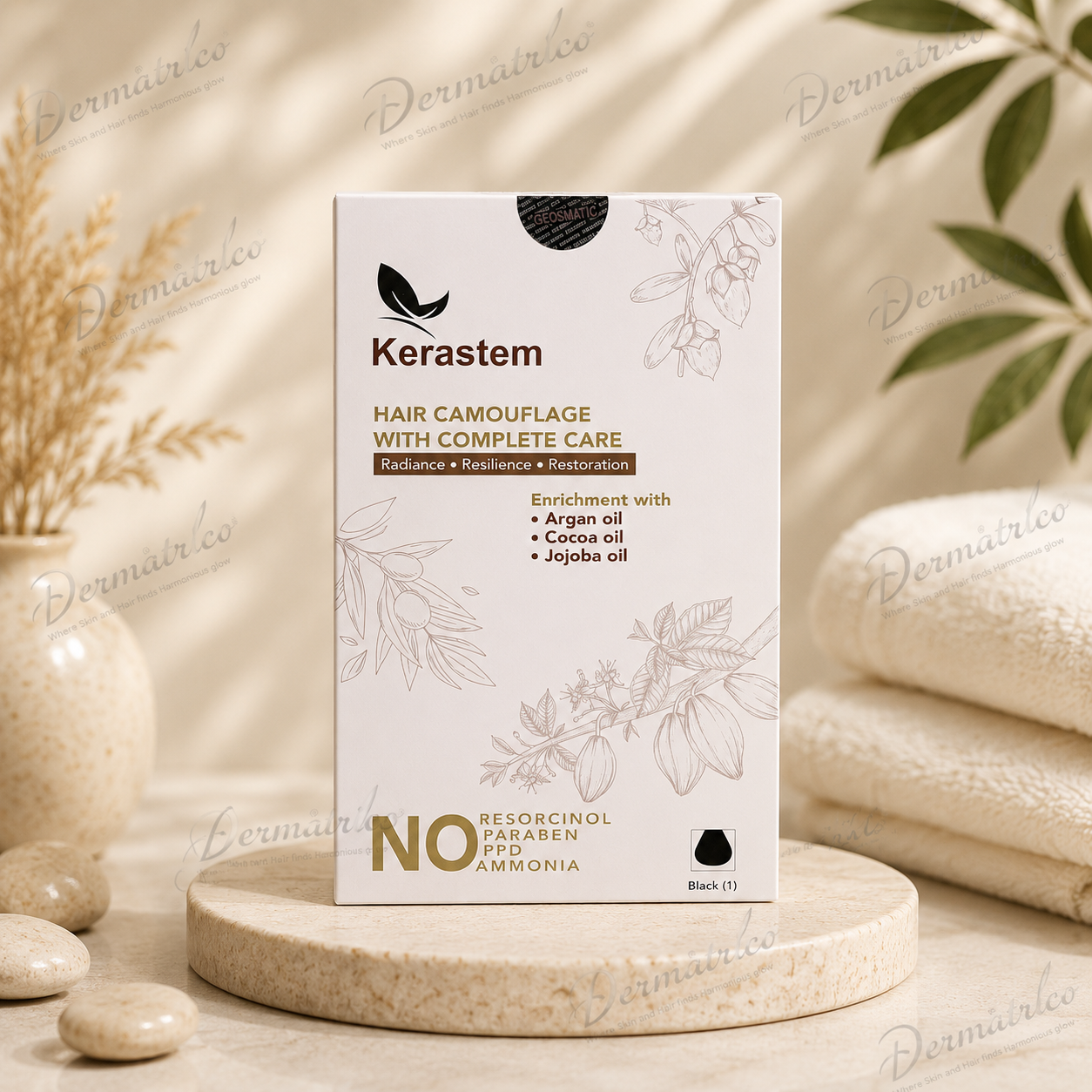 Kerastem Hair Camouflage Black no.1