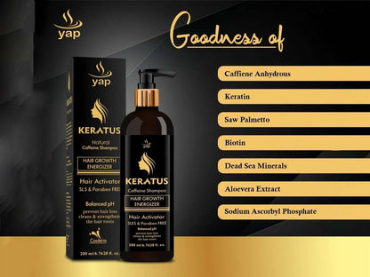 Keratus Hair Growth Shampoo With Natural Caffeine