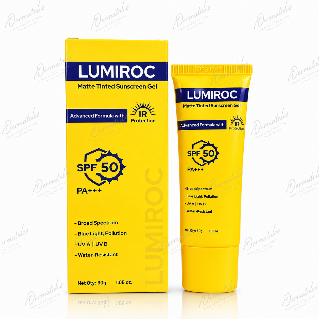 Lumiroc Matte Tinted Sunscreen gel SPF 50 PA+++