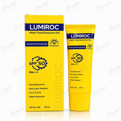 Lumiroc Matte Tinted Sunscreen gel SPF 50 PA+++