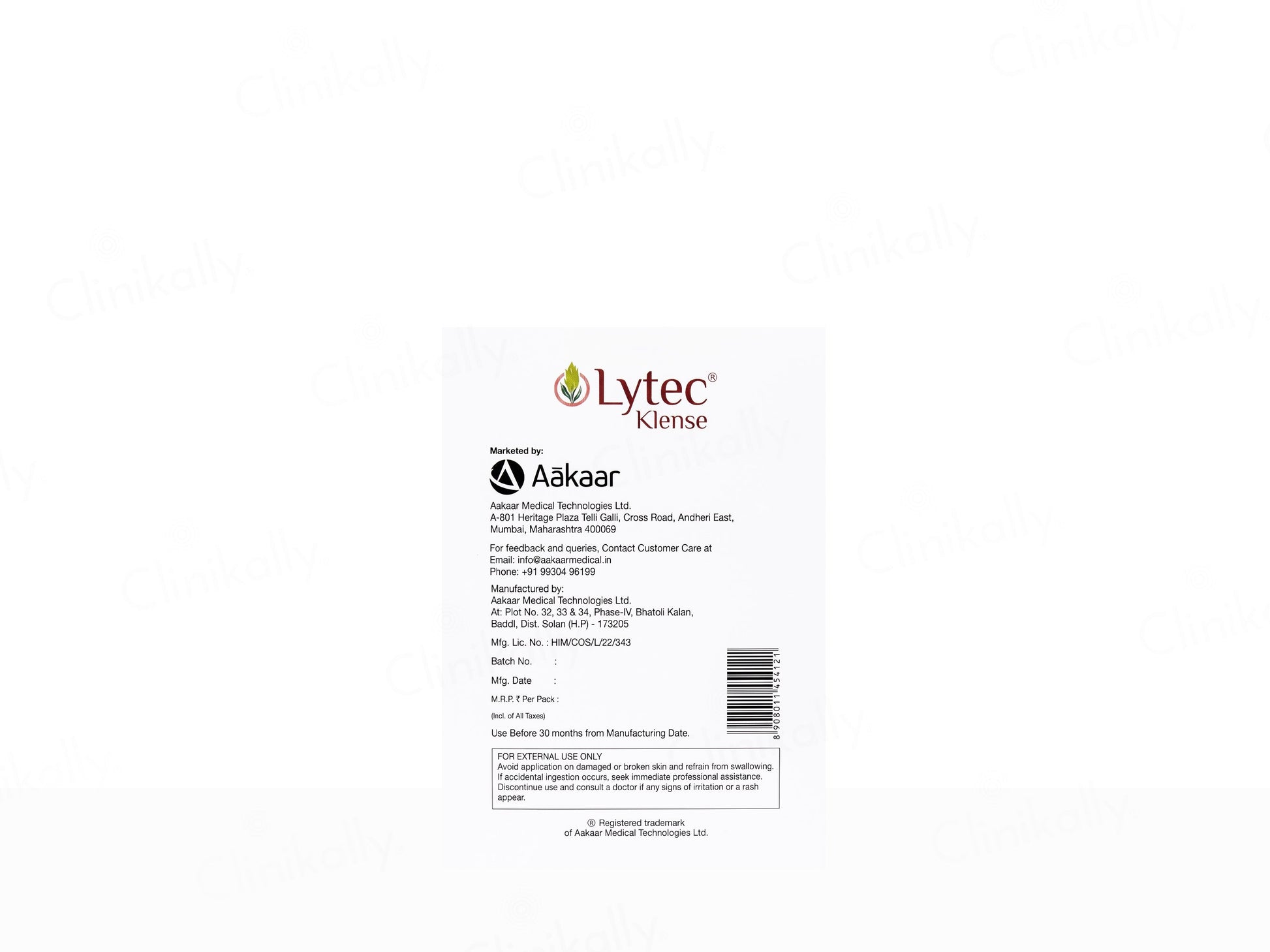 Lytec Klense Biotec Face Cleansing Kit