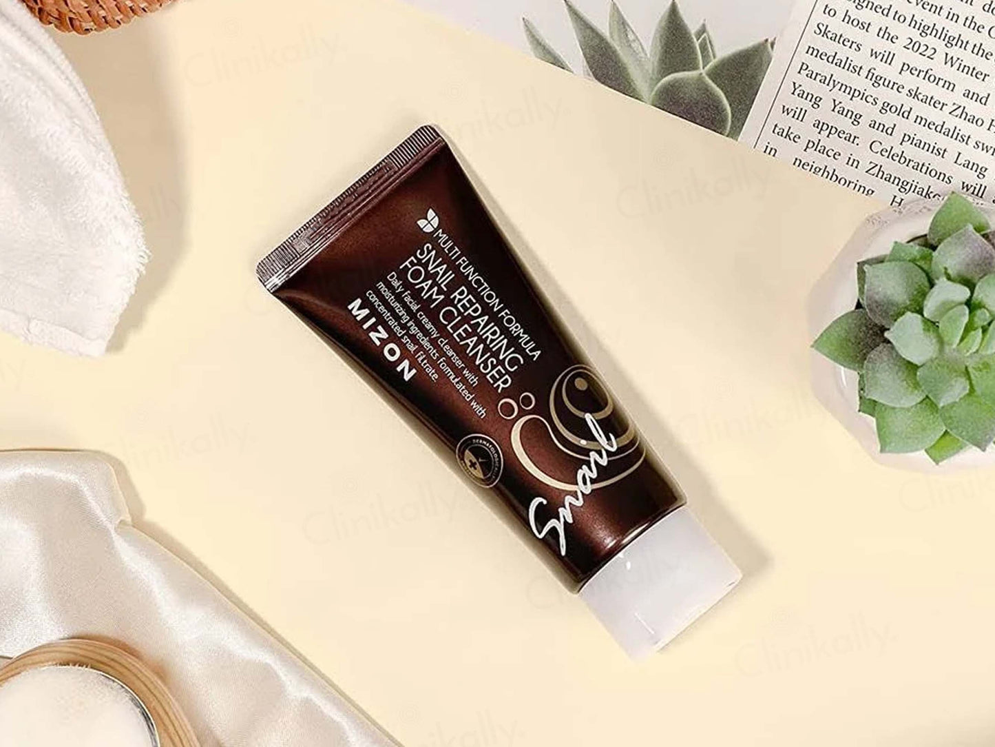 Mizon Multi Function Formula Snail Repairing Foam Cleanser
