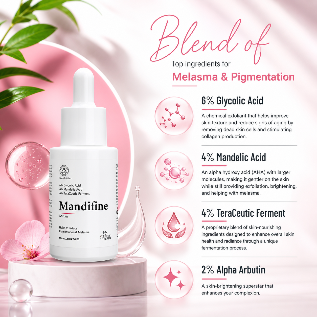 Mandifine Serum | Reduce Pigmentatin and Melasma