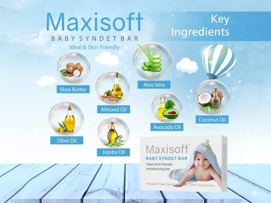 Maxisoft pH 5.5 Baby Bathing Bar